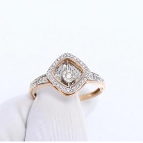 Золотое кольцо Karatov с танцующим бриллиантом Т14561Д703 фото