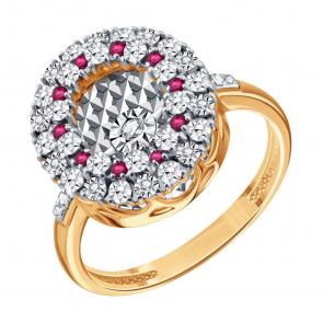 Золотое кольцо Karatov с танцующим бриллиантом Т14561Д709 фото