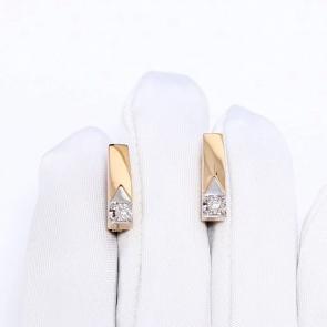 Золотые серьги Karatov с бриллиантом Т14562Е198 фото