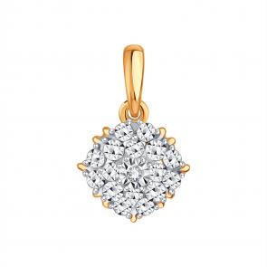 Золотая подвеска Karatov с бриллиантом Т145636106 фото