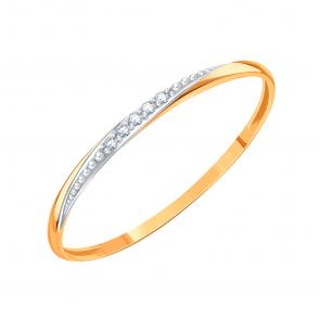 Золотое кольцо Karatov с бриллиантом Т14601Б482 фото