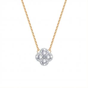 Золотое колье Karatov с бриллиантом Т146112032 фото