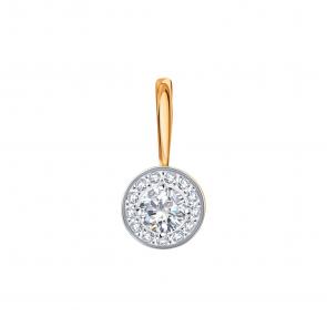 Золотая подвеска Karatov с фианитом Т147035756 фото