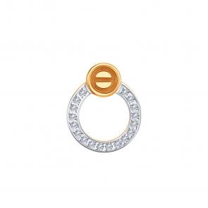 Золотая подвеска Karatov с фианитом Т147035986 фото