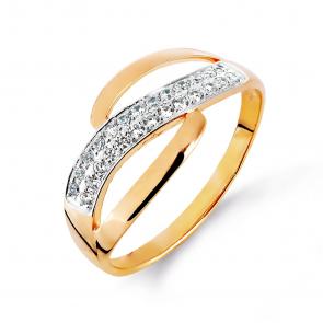 Золотое кольцо Karatov с фианитом Т242014935 фото