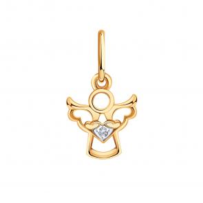 Золотая подвеска Karatov с фианитом Т242035874 фото