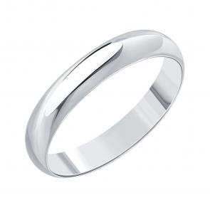 Обручальное кольцо из белого золота 4 мм Karatov Т30001016 фото