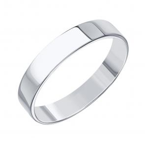 Обручальное кольцо из белого золота 4 мм Karatov Т300011469 фото