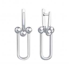 Серьги из белого золота Karatov Т30002В603 фото