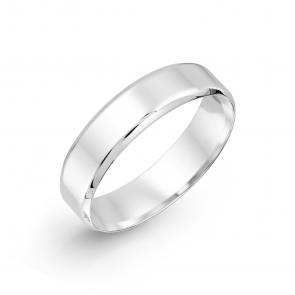 Обручальное кольцо из белого золота 5 мм Karatov Т300613954 фото