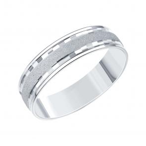 Обручальное кольцо из белого золота Karatov Т30061Б528 фото