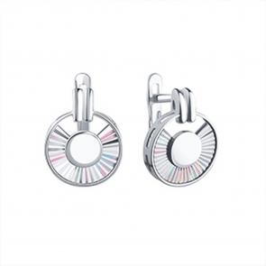 Серьги из белого золота Karatov Т30062Г451 фото