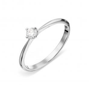 Кольцо из белого золота Karatov с бриллиантом Т301018126-ЛЛ фото