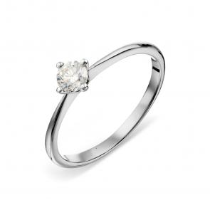 Кольцо из белого золота Karatov с бриллиантом Т301018127-ЛЛ фото