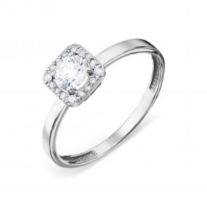 Кольцо из белого золота Karatov с бриллиантом Т30101А907 фото