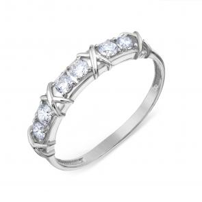 Кольцо из белого золота Karatov с бриллиантом Т30101Б011 фото