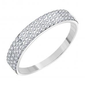 Кольцо из белого золота Karatov с бриллиантом Т30101Б986 фото