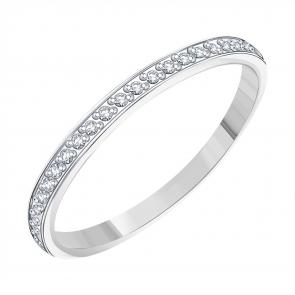 Кольцо из белого золота Karatov с бриллиантом Т30101Б987 фото