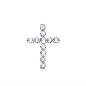 Подвеска из белого золота Karatov с бриллиантом Т301036068 фото