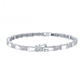 Браслет из белого золота Karatov с бриллиантом Т301101215 фото