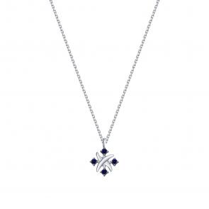 Колье из белого золота Karatov с сапфиром Т301111107 фото