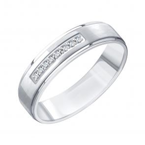 Кольцо из белого золота Karatov с бриллиантом Т30131Д196 фото