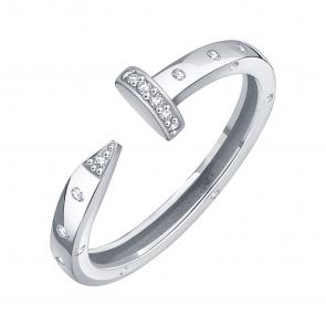 Кольцо из белого золота Karatov с фианитом Т30201Б848 фото