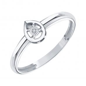 Кольцо из белого золота Karatov с бриллиантом Т30561Б912 фото