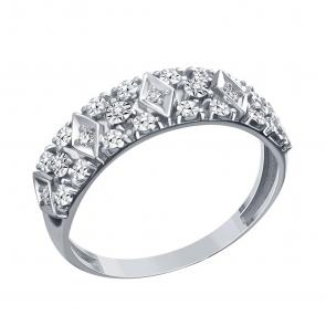 Кольцо из белого золота Karatov с бриллиантом Т30561Д295 фото