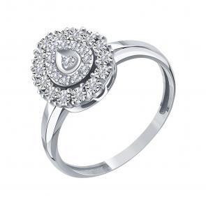 Кольцо из белого золота Karatov с бриллиантом Т30561Д296 фото