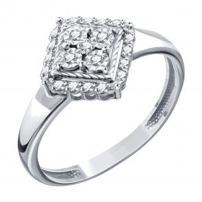 Кольцо из белого золота Karatov с бриллиантом Т30561Д720 фото