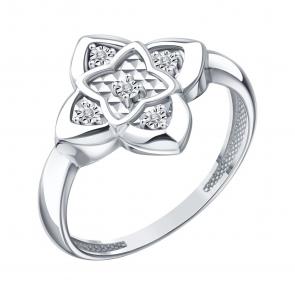 Кольцо из белого золота Karatov с бриллиантом Т30561Д740 фото