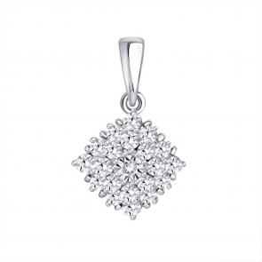 Подвеска из белого золота Karatov с бриллиантом Т305636108 фото