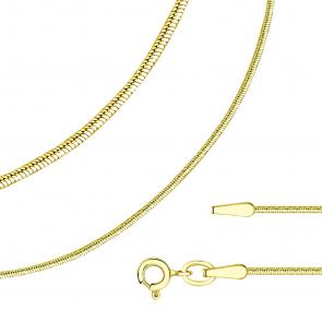 Цепь плетение Снейк (Тонда) из лимонного золота Ювелир Трейд Т7024045 фото