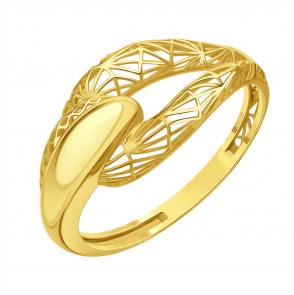 Кольцо из лимонного золота Karatov Т90001Б594 фото