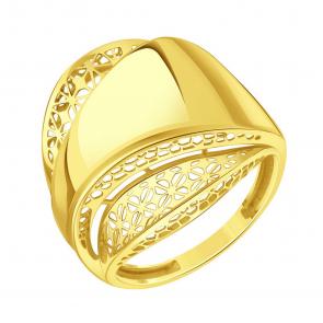 Кольцо из лимонного золота Karatov Т90001Б597 фото