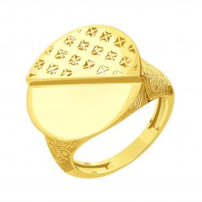 Кольцо из лимонного золота Karatov Т90001Б711 фото