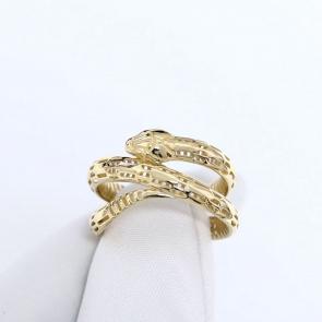 Кольцо Символ года Змея из лимонного золота Karatov Т90001Д752 фото