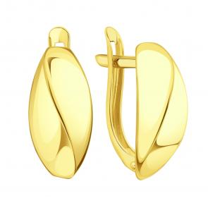 Серьги из лимонного золота Karatov Т90002В767 фото