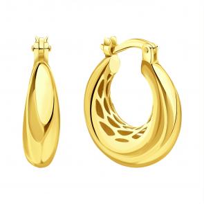 Серьги из лимонного золота Karatov Т90002Г259 фото