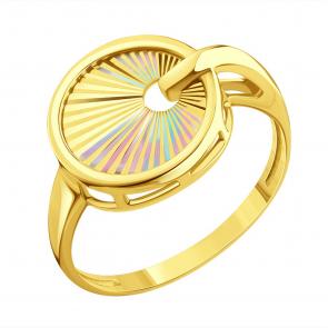 Кольцо из лимонного золота Karatov Т90061Д144 фото