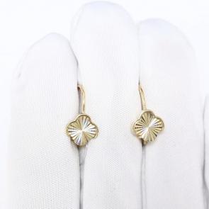 Серьги из лимонного золота Karatov Т90062Г928 фото