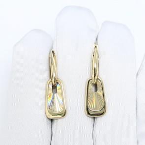 Серьги из лимонного золота Karatov Т90062Г949 фото