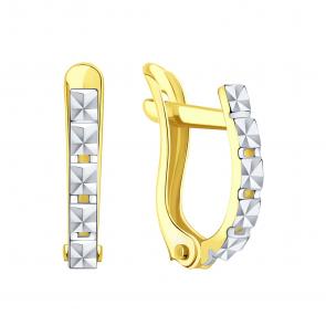 Серьги из лимонного золота Karatov Т94062В677 фото