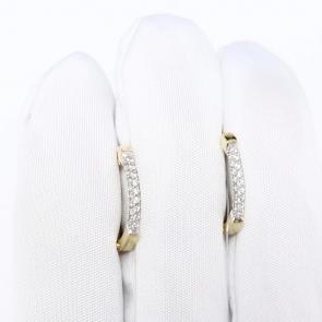 Серьги из лимонного золота Karatov с фианитом Т94202В373 фото