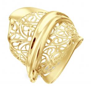 Кольцо из лимонного золота Karatov Т990018439 фото
