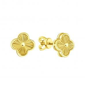 Серьги из лимонного золота Karatov Т99062В566 фото