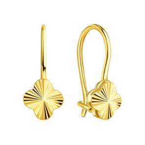 Серьги из лимонного золота Karatov Т99062В685 фото