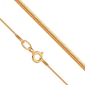 Золотая цепь плетение Снейк (Тонда) Karatov ЦПН11110025 фото