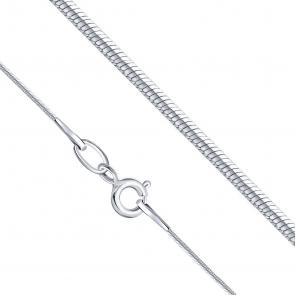 Цепь плетение Снейк (Тонда) из белого золота Karatov ЦПН21130025 фото